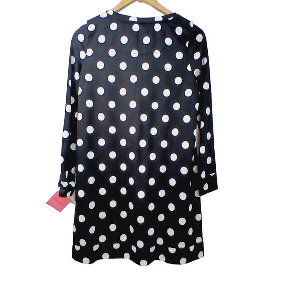 Kate Spade SZ XS Black With White Polka Dot Sleep Shirt KS22207 NWT - Picture 4 of 5